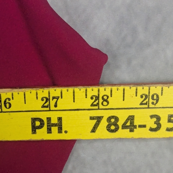 Susan Graver Everyday 3X Pink Liquid Knit Flutter Sleeve Blouse - Picture 7 of 8